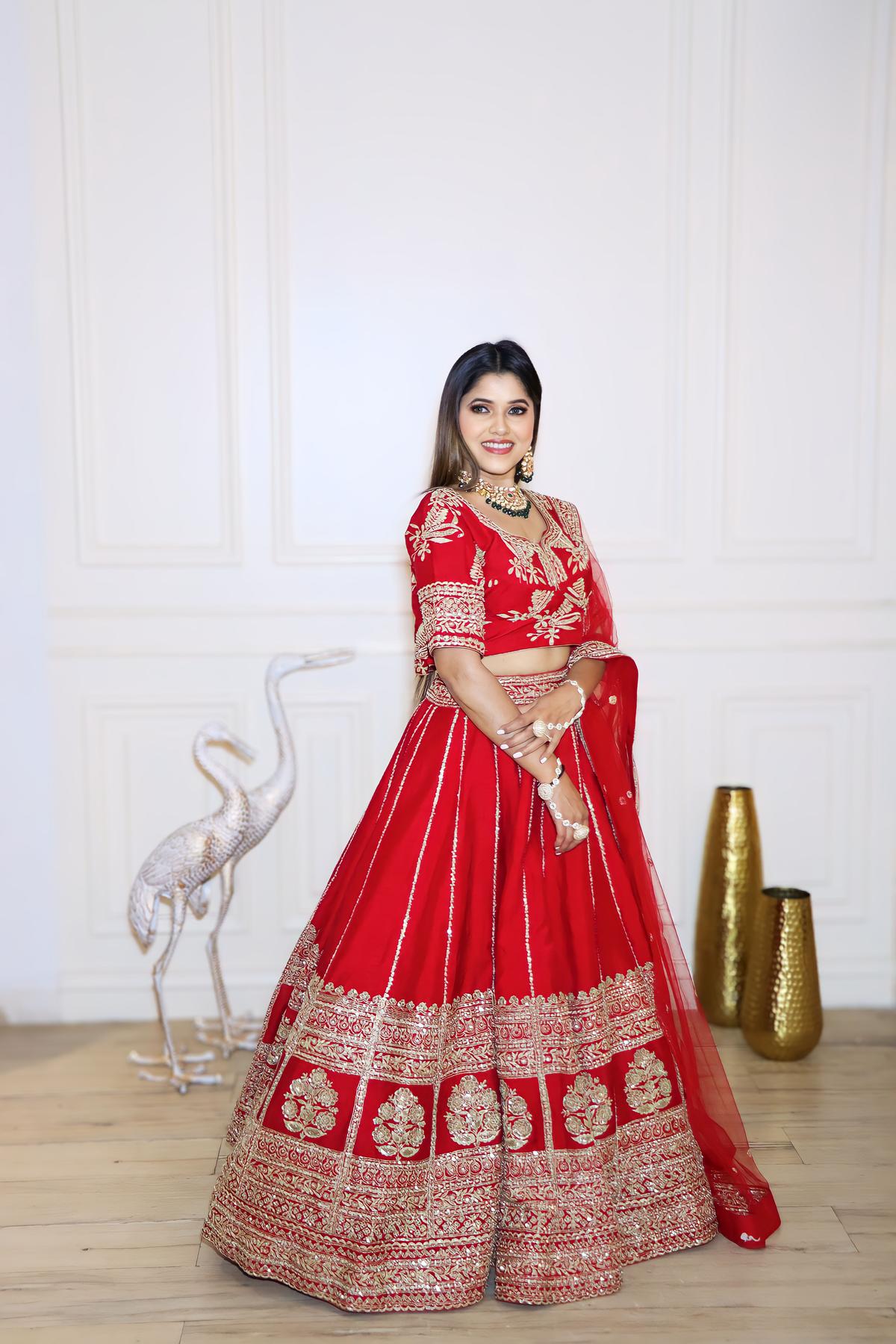 Red Indian Bride by HER CLOSET for rent online | FLYROBE