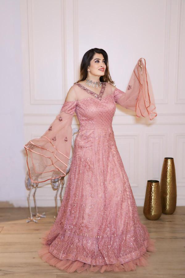 The Lisbeth Dressing Gown - Deco Coral main image 1