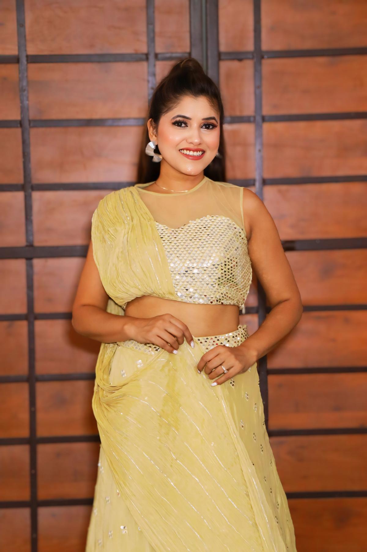 yellow crop top ethnic