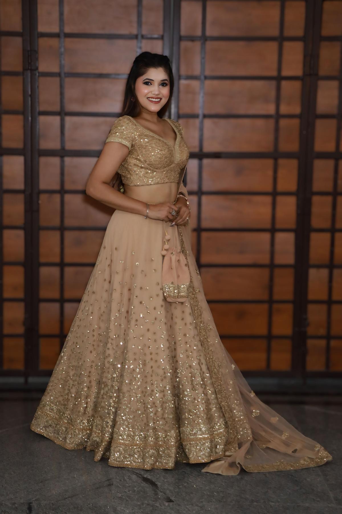 Gold Gold Sabyasachi Lehenga by Sabyasachi for rent online FLYROBE